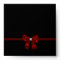 Elegant Red Diamond Bow Invitation Envelope Red