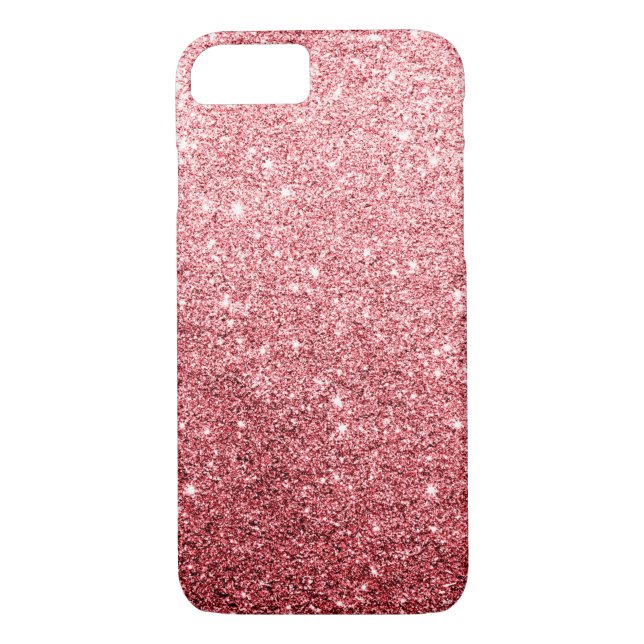 Elegant Red Glitter Luxury iPhone 7 Case (Back)