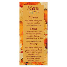 Elegant Red Gold Autumn Leaves Fall Wedding