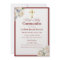 Elegant Red/Gold Holy Communion Invitation