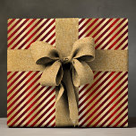 Elegant Red Gold Luxury Stripe Pattern Wrapping Paper<br><div class="desc">Elegant Red Gold Luxury Stripe Pattern Wrapping Paper Gift Wrap features an elegant red and gold stripe pattern. Perfect for gift wrapping for Christmas,  birthdays,  holidays and more. Created by Evco Studio www.zazzle.com/store/evcostudio</div>