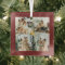 Elegant Red & Gold Merry Christmas Family Photo - 