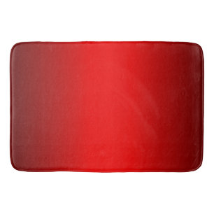 Elegant Red Gradient   Bath Mat