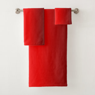 Elegant Red Gradient  Bath Towel Set