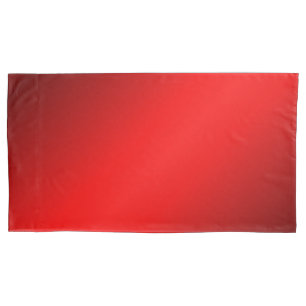 Elegant Red Gradient Pillowcase