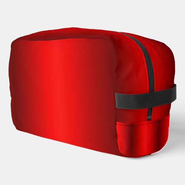 Elegant Red Gradient to Black  Dopp Kit (Left Corner)