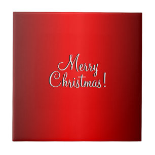 Elegant Red Gradient w Text of Choice Tile