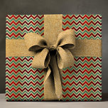 Elegant Red Green Geometric Chevron Luxury Pattern Wrapping Paper<br><div class="desc">Elegant Red Green Gold Geometric Chevron Luxury Pattern Wrapping Paper Gift Wrap features an elegant red,  green and gold geometric zigzag pattern. Perfect for gift wrapping for Christmas,  birthdays,  holidays and more. Created by Evco Studio www.zazzle.com/store/evcostudio</div>