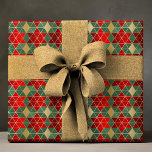 Elegant Red Green Geometric Star Luxury Pattern Wrapping Paper<br><div class="desc">Elegant Red Green Gold Geometric Star Luxury Pattern Wrapping Paper Gift Wrap features an elegant red,  green and gold geometric star pattern. Perfect for gift wrapping for Christmas,  birthdays,  holidays and more. Created by Evco Studio www.zazzle.com/store/evcostudio</div>
