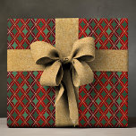 Elegant Red Green Gold Harlequin Luxury Pattern Wrapping Paper<br><div class="desc">Elegant Red Green Gold Harlequin Luxury Pattern Wrapping Paper Gift Wrap features an elegant red,  green and gold harlequin pattern. Perfect for gift wrapping for Christmas,  birthdays,  holidays and more. Created by Evco Studio www.zazzle.com/store/evcostudio</div>