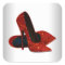 Elegant Red High Heel Shoe Stickers