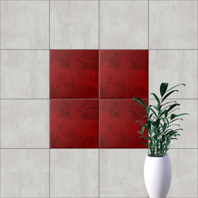 Elegant Red Marble Vibrant Modern Tile (Creator Uploaded)