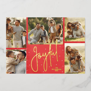Elegant Red Multi Photo Joyful