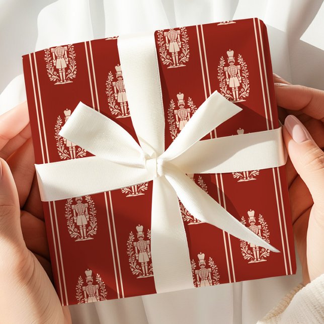Elegant Red Nutcracker  Wrapping Paper (Creator Uploaded)