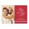 Elegant Red Peace and Joy Script Photo