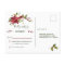 Elegant Red Poinsettia Christmas Wedding RSVP