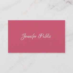 Elegant Red Professional Modern Minimalist Trendy Business Card