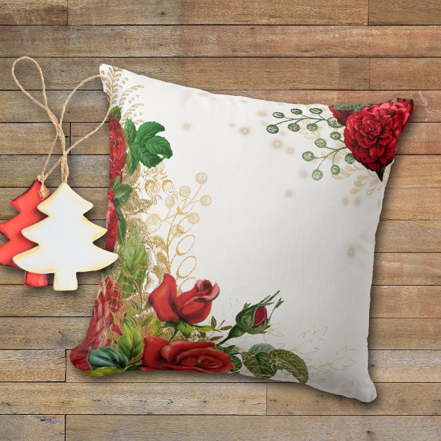 Elegant Red Rose Bouquet Cushion (Creator Uploaded)