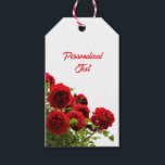 Elegant Red Rose Bouquet Monogram Gift Tags<br><div class="desc">Add a touch of elegance to your gifts with these personalised gift tags featuring a stunning rose bouquet design. Perfect for weddings, anniversaries, or any special occasion, these tags combine timeless floral charm with customisation to make your presents truly unforgettable. They provide a stylish and thoughtful way to show your...</div>