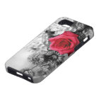 Elegant Red Rose with Black & White background