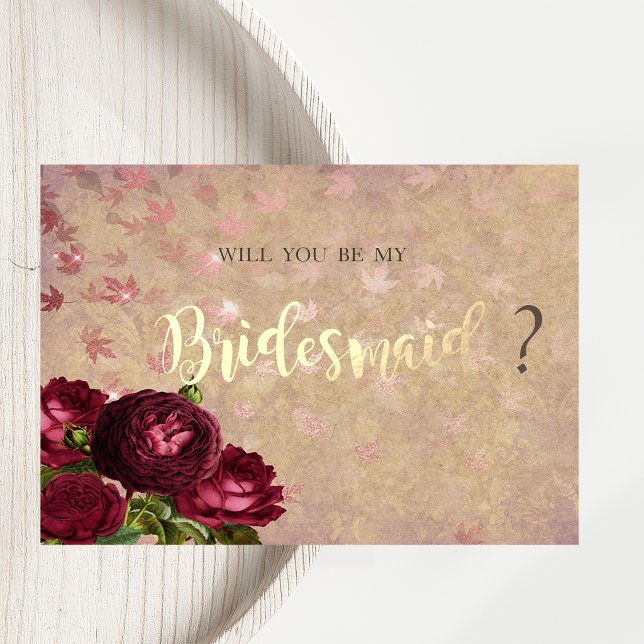 Elegant Red Roses Falling Leaves  Invitation (Creator Uploaded)