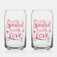 Elegant Red Script with Champagne