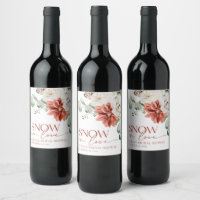 Elegant Red Snow in Love Winter Bridal Shower