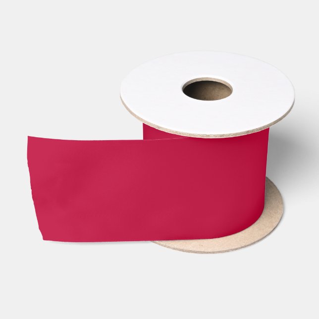 Elegant Red Solid Satin Ribbon (Spool)