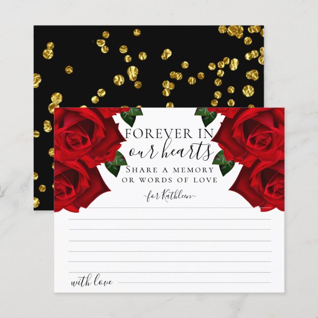 Elegant Red Turkish Rose Share a Memory Card (Front/Back)