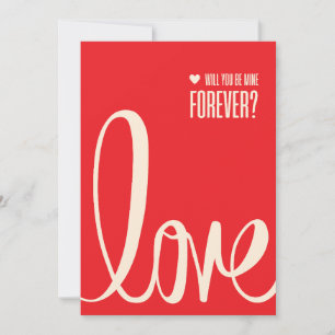 Elegant Red Valentine's Day Card for Your Loved On