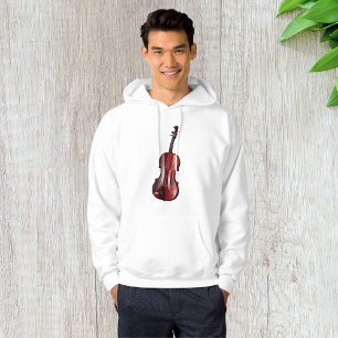 Elegant Red Violin Musical Instrument Hoodie