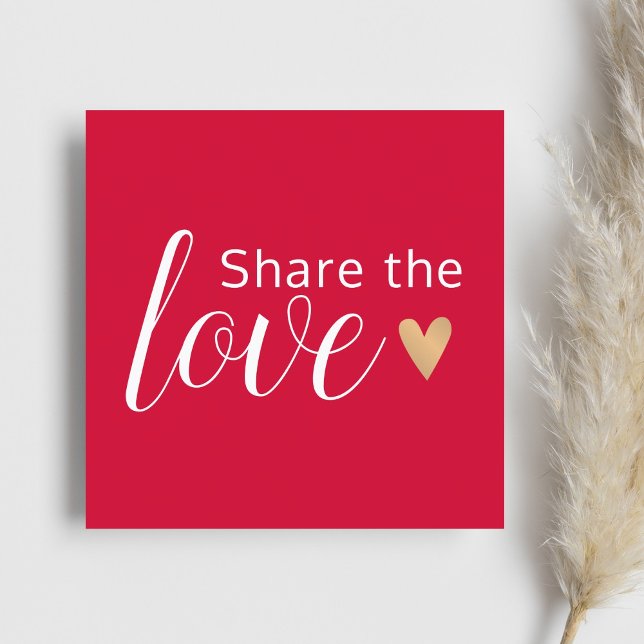 Elegant Red White Gold Heart Beauty Salon Referral Card (Creator Uploaded)