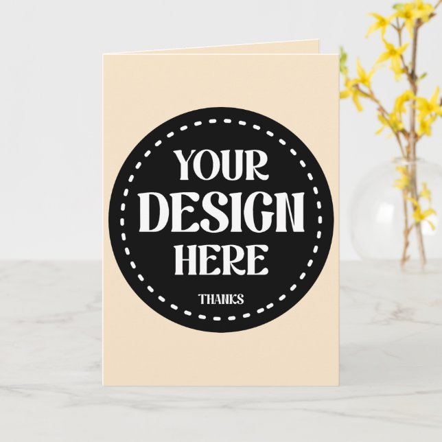 Elegant, refined, sleek & minimalist card (Yellow Flower)