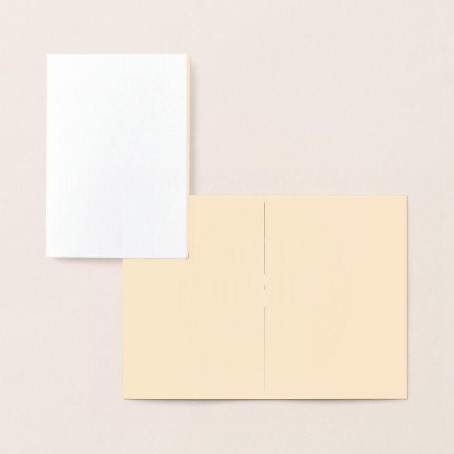 Elegant, refined, sleek & minimalist foil card (Display)