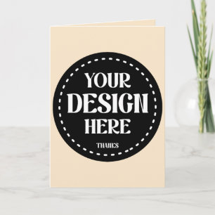 Elegant, refined, sleek & minimalist thank you card