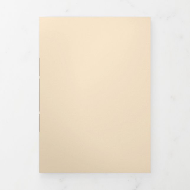 Elegant, refined, sleek & minimalist Tri-Fold card (Cover)