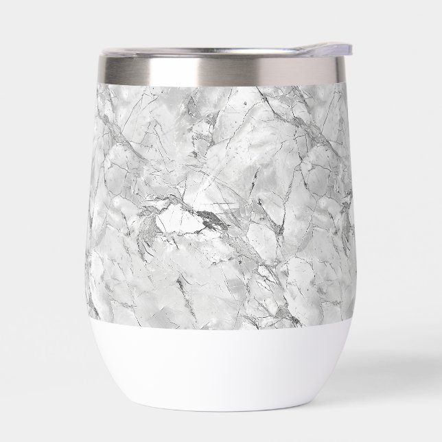 Elegant Regal Stone Vein Marble Texture Custom Wat (Left)