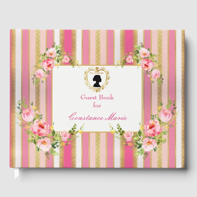 Elegant Regency Era  Guest Book (Front)