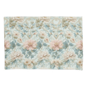 Elegant Regencycore Vintage Floral Pillowcase