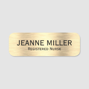 Elegant Registered Nurse Name Tag