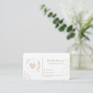 Elegant Registered Psychologist  Appointment Card