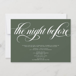 Elegant Rehearsal Dinner Invitation