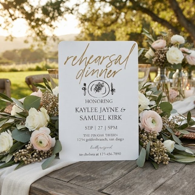 Elegant Rehearsal Dinner Invitation (Creator Uploaded)