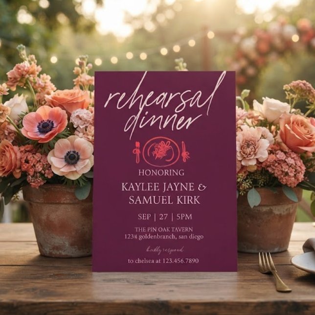 Elegant Rehearsal Dinner Invitation (Creator Uploaded)