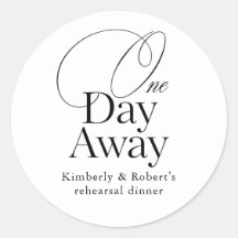 Elegant Rehearsal Dinner One Day Away