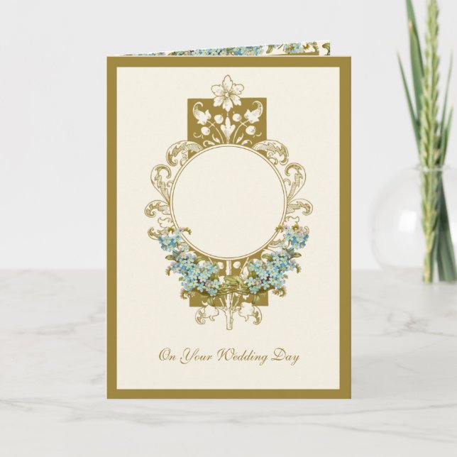 Elegant Religious Catholic Mary Joseph Wedding Car Card (Front)