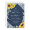 Elegant Religious Navy Blue Sunflower Wedding