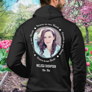Elegant Remembrance Personalised Photo Memorial Hoodie
