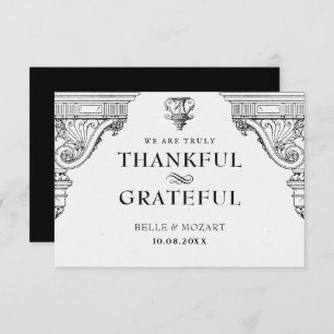 Elegant Renaissance architecture Thank You Card