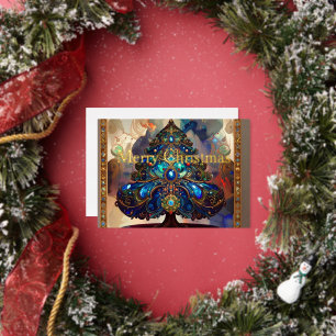 Elegant Renaissance Christmas Tree Gold Foil